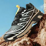 Alpen | Black Graphic Trail Sneakers