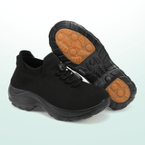 Thais | Black Knit Sneakers