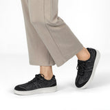 Noemie | Black Patterned Sneakers