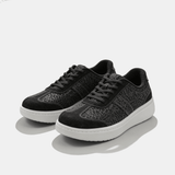 Noemie | Black Patterned Sneakers