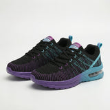 Amilia | Purple Teal Knit Sneakers