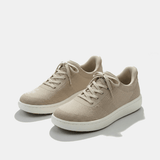 Lena | Beige Tonal Lace-Up Sneakers