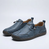 Iris | Beige Buckle Moccasins