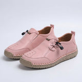 Iris | Beige Buckle Moccasins