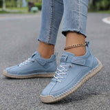 Apolline | Beige Stitched Sneakers