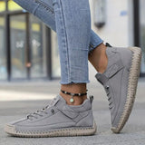 Apolline | Beige Stitched Sneakers