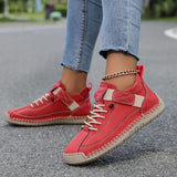 Apolline | Beige Stitched Sneakers
