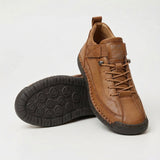 Apolline | Beige Stitched Sneakers