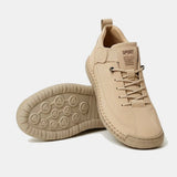 Apolline | Beige Stitched Sneakers