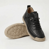 Apolline | Beige Stitched Sneakers