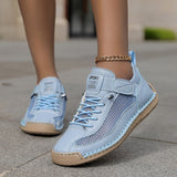 Josette | White Strap-Detail Sneakers