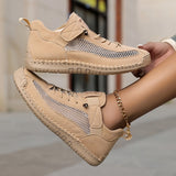 Josette | White Strap-Detail Sneakers