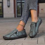 Nila | White Side-Zip Sneakers