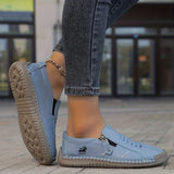 Nila | White Side-Zip Sneakers