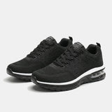 Naya | Black Air-Sole Sneakers