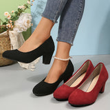 Vayda | Red Block Heel Sandals