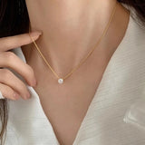 Moissanite Necklace Cléa