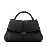 Amaury | Black Fold-Over Handbag
