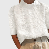 Valentine | Elegant Blouse High Collar