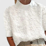 Valentine | Elegant Blouse High Collar
