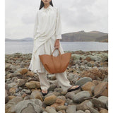 Solene | Taupe Oversized Tote