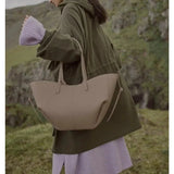 Solene | Taupe Oversized Tote