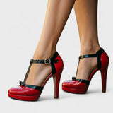 Oriah | Pink Block Heel Sandals