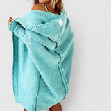 Isla | Coral Hooded Open Cardigan