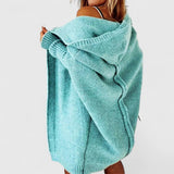 Isla | Coral Hooded Open Cardigan