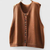 Daisy | Ivory Contrast-Button Cardigan