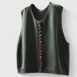 Daisy | Ivory Contrast-Button Cardigan