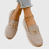 Susie | Buckle Knit Loafers