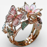 Zirconia Butterfly Ring Natural Light
