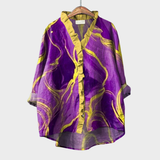 Bonnie | Yellow Purple Blouse