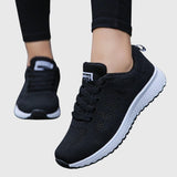 Betta | White Knit Wedge Sneakers