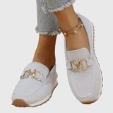 Susie | Buckle Knit Loafers