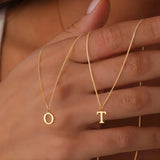 Necklace with love letter initials