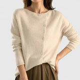 Nora | Mustard Collared Cardigan