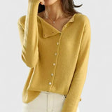 Nora | Mustard Collared Cardigan
