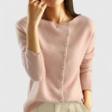 Nora | Mustard Collared Cardigan