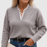 Caroline | Dark Blue Top