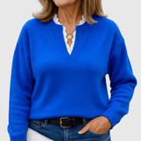 Caroline | Dark Blue Top