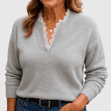 Caroline | Dark Blue Top