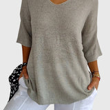 Caroline | Elegant V-Neck Top
