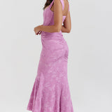 Dania | Lilac Lace Off-Shoulder Dress