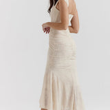 Dania | Lilac Lace Off-Shoulder Dress