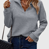 Christine | Elegant Half-Zip Sweater