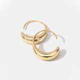 Karine – Mini gold hoop earrings with a sleek design