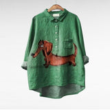 Cloé | Green Blouse