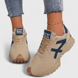 Amy | Black Beige Retro Sneakers
